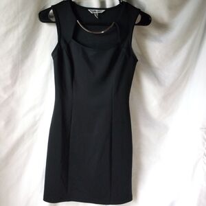 Chic Black Sleeveless Mini Dress